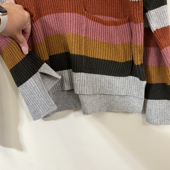 Madewell Multicolor Striped Knit Sweater With Pockets Size S - Picture 5 of 7